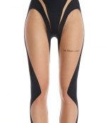 Black/Nude Sheer Rodeo Legging