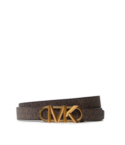 31MM Gold Logo Reversible Brown Black Stadium Belt