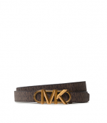 31MM Gold Logo Reversible Brown Black Stadium Belt