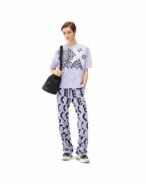 Kenzo Lavender  Sport Loose Fit T-Shirt