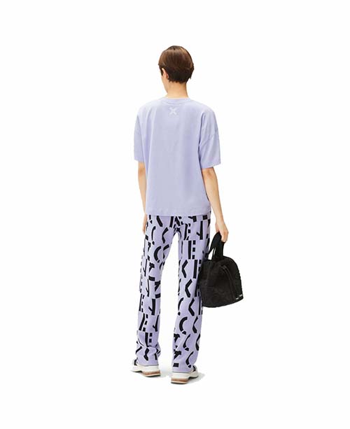 Kenzo Lavender  Sport Loose Fit T-Shirt