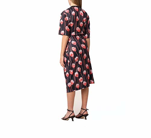Print Belted T-Shirt Dress