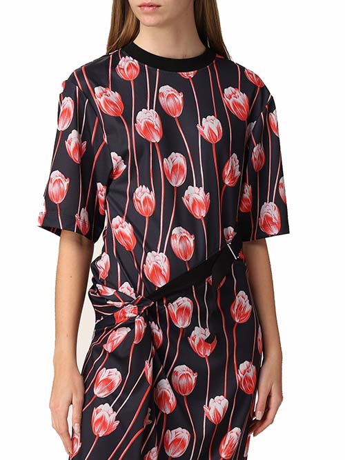 Print Belted T-Shirt Dress