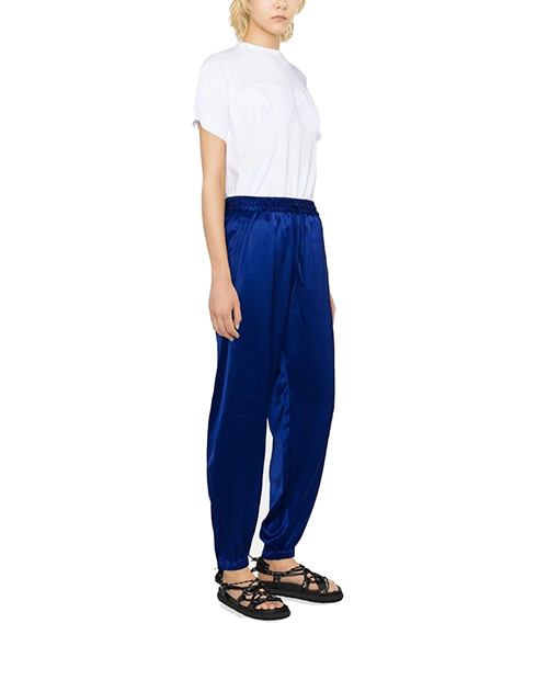 Y-3 Royal Blue Tech Silk Cuff Pants