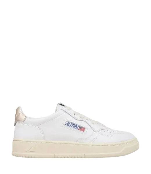 Medalist Low Woman Leather/Leather White/Gold sneaker