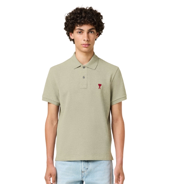 Red Ami De Coeur Sage Pique Polo Shirt