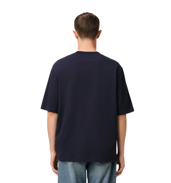 Navy Blue T Shirt with Ami Paris Patch