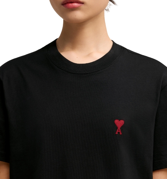 Red Ami De Coeur Black T-Shirt