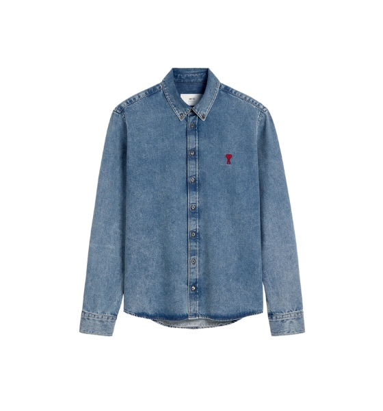Light Used Indigo Denim Shirt