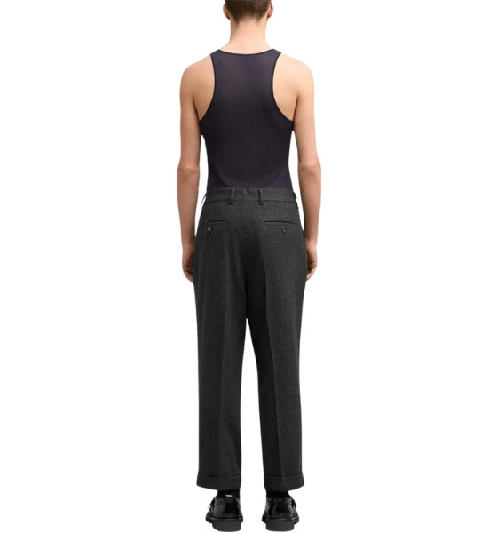 Carrot Fit Dark Grey Trousers