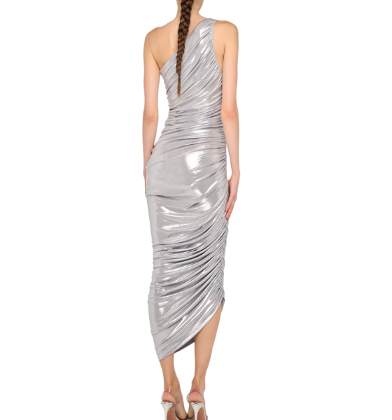 Silver Diana Gown Dress