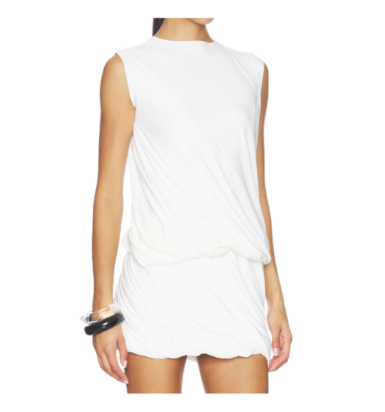 White Sleeveless Twist Top