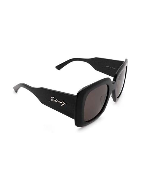 Turtle Brown Blue Lens Oversize Mask Balenciaga Eyewear