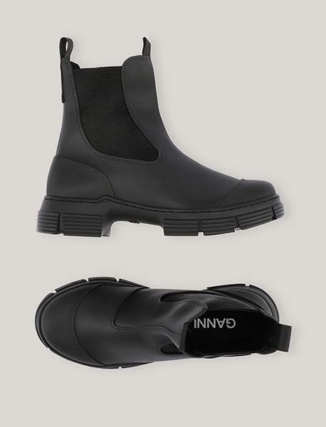 Recycled Rubber Black City Boot