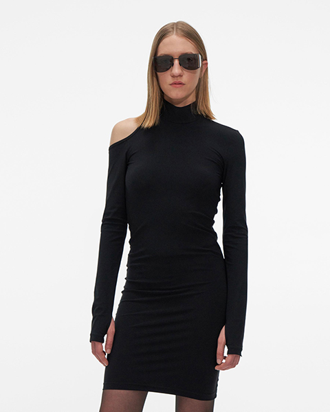 HELMUT LANG BK CUTOUT DRESS.SEAM