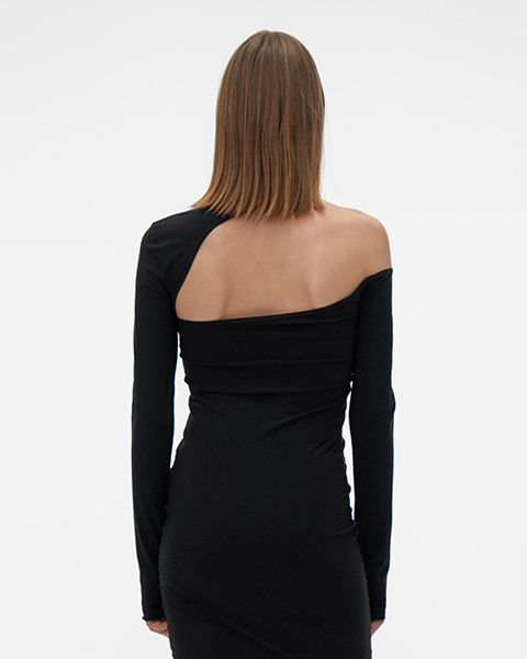 HELMUT LANG BK CUTOUT DRESS.SEAM