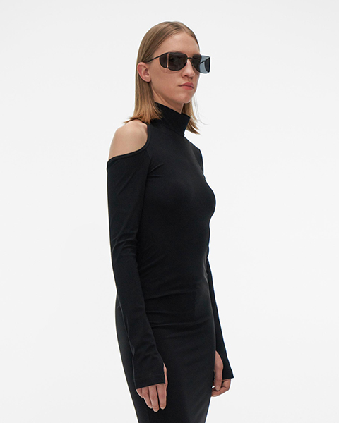 HELMUT LANG BK CUTOUT DRESS.SEAM