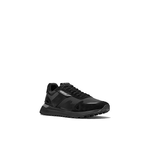Miles Scuba Suede Black Trainer