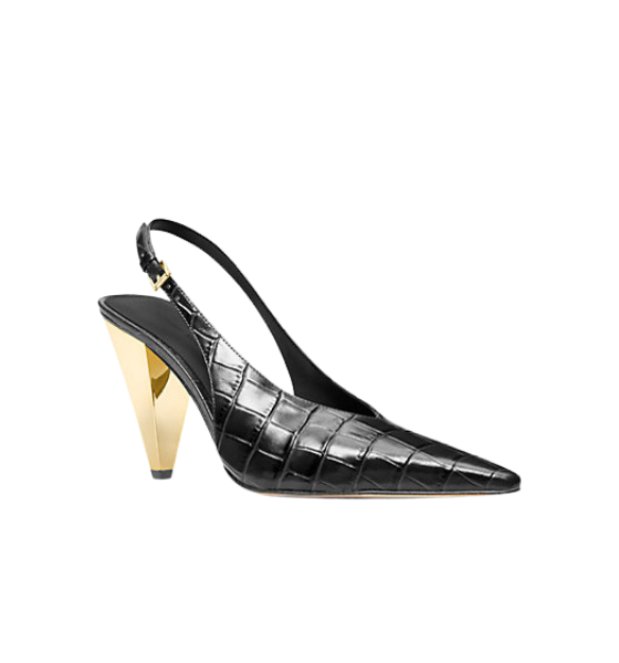 Chocolate Leather Electra Sling Pump