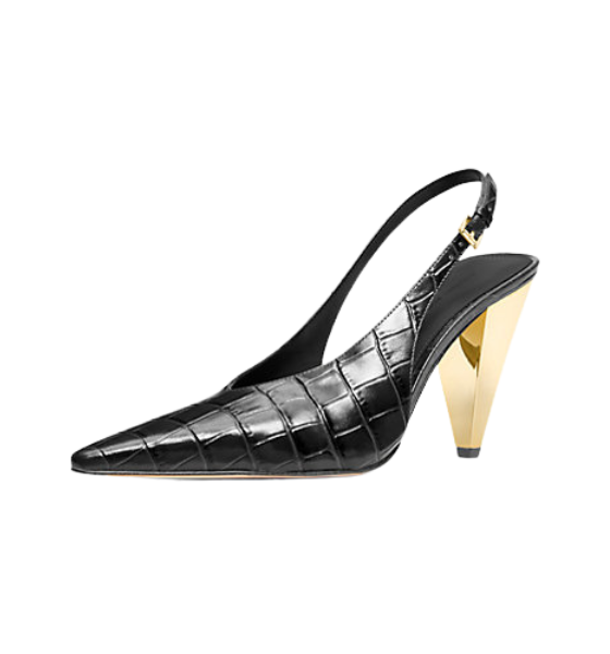 Chocolate Leather Electra Sling Pump