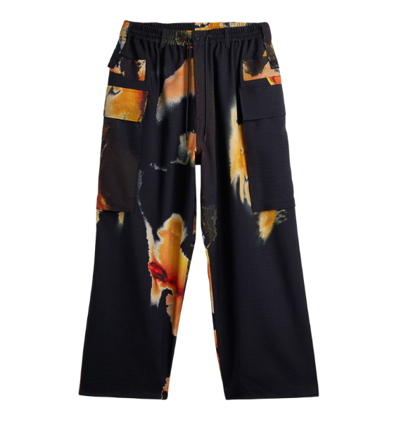 Black/Multicolor M Aop Cargo Pants