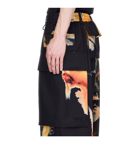 Black/Multicolor M Aop Cargo Pants