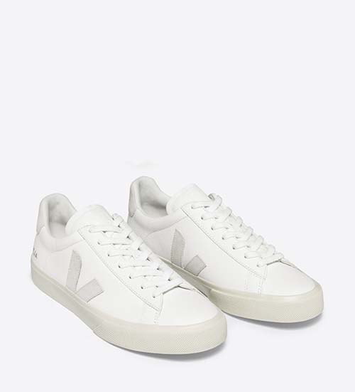Campo Chromefree Leather White Sneakers
