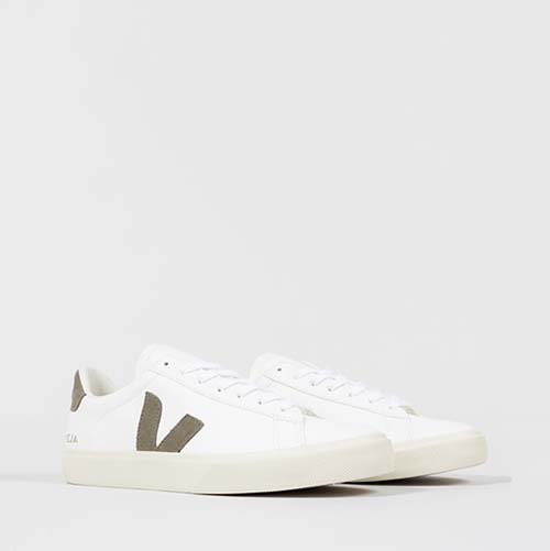 Campo Chromefree Leather White/Khaki Sneakers