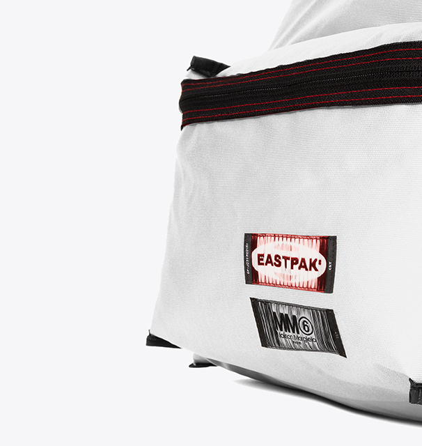 White- Red Reversible Backpack