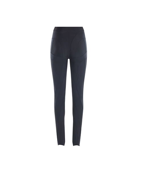 Black Spiral Leggings