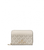 Vanilla Cream Jet Set Charm Card Wallet