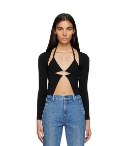 Twinset Hybrid Bikini Cardigan With Crystal Logo