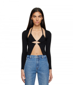 Twinset Hybrid Bikini Cardigan With Crystal Logo
