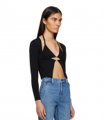 Twinset Hybrid Bikini Cardigan With Crystal Logo