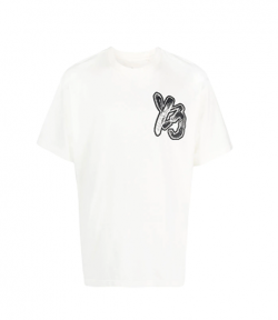 Y-3 White Brush GFX SS Tee
