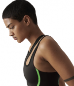 Adidas By Stella McCartney Black Green Crop Top