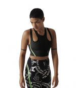 Adidas By Stella McCartney Black Green Crop Top