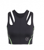 Adidas By Stella McCartney Black Green Crop Top