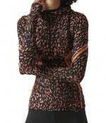 Adidas By Stella McCartney Black Orange LS Top