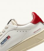 Dallas Low Man Leat White Red