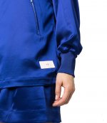 Y-3 Royal Blue Tech Silk Zip Hoodie