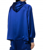 Y-3 Royal Blue Tech Silk Zip Hoodie