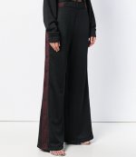 ALEXANDER WANG SLEEK FRENCH WIDE LEG PANT W/ T DETAILS