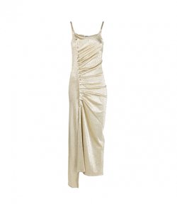 Robe Silver Gold Strap Dress