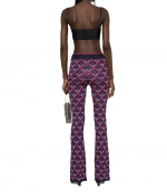 Jacquard Paco Purple Red Pantalon