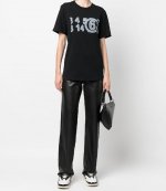Black White logo Tee