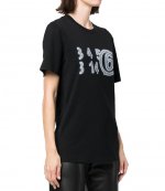 Black White logo Tee