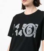 Black White logo Tee