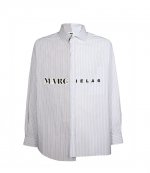 Grey Light Blue Striped Shirt