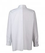 Grey Light Blue Striped Shirt